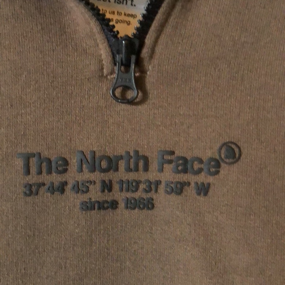 The North Face Dark Tan Half-Zip Pullover